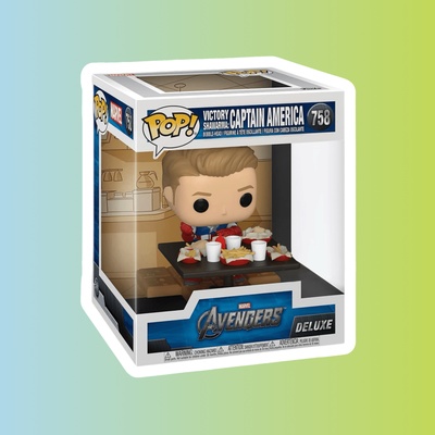 Фигурка Funko POP! Deluxe Bobble Marvel Captain America Shawarma (Exc) (54897)