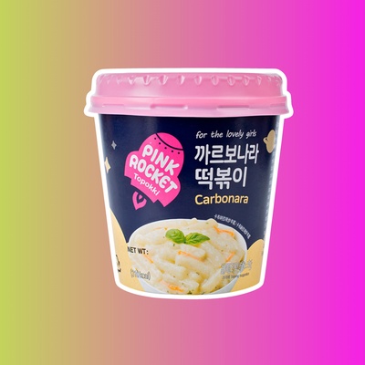 Рисовые клецки (топокки) б/п с соусом карбонара Carbonara Topokki, 120г													