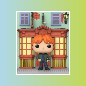 Фигурка Funko POP! Deluxe Harry Potter Diagon Alley Ron Weasley Quidditch Supplies Store (Exc)
