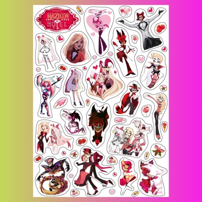 Стикерпак Отель Хазбин, А4