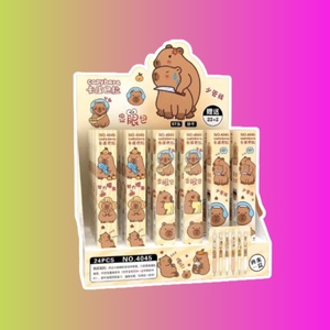 Случайная ручка "Капибара", бежевая упаковка