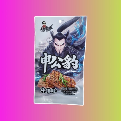 Соевая закуска (пшеничный снек) "Shen Gongbao" со вкусом говяжьего стейка 20гр