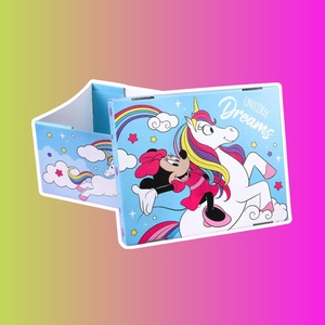 Коробка подарочная складная с крышкой, "Dreams", Минни и единорог