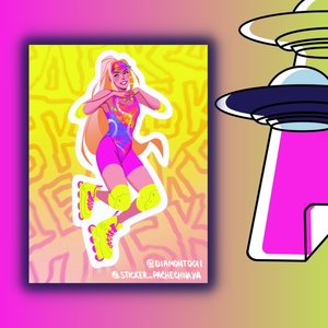 Авторский стикер Stickerpachechnaya x DiamontDoll. Barbie