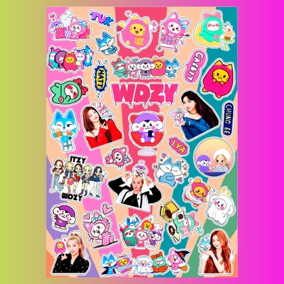 Стикерпак Itzy WDZY, А4