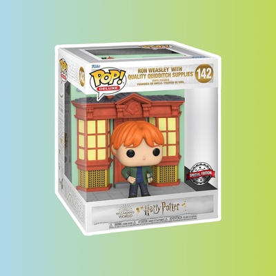 Фигурка Funko POP! Deluxe Harry Potter Diagon Alley Ron Weasley Quidditch Supplies Store (Exc)