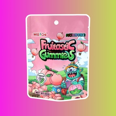 Жевательные конфеты Wisichi Peach Pectin Candy со вкусом персика 50 г