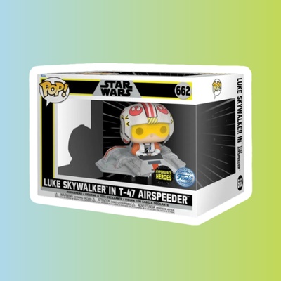 Фигурка Funko POP! Rides Bobble Star Wars Ep 5 ESB Luke Skywalker in T-47 Airspeeder(Exc)(662)