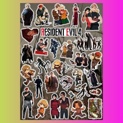 Стикерпак Resident Evil, А4