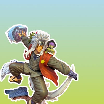 Фигурка "Джирайя: Наруто" на жабе, 39 см