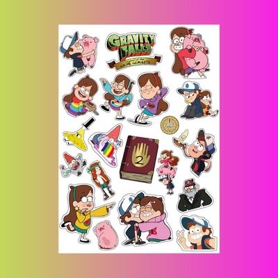Стикерпак Гравити Фолз 2, А4