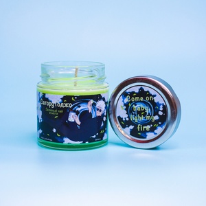 Ароматическая свеча by Stickerpachechnaya x Elevtheria. Сатору Годжо (200 мл)