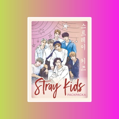 Э.КультВсел.Stray kids.Раскраска с участниками популярных k-pop групп.