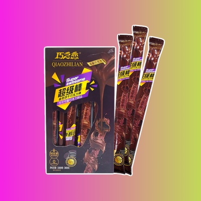 Печенье-палочка "Super Awesome" Qiaozhilian в глазури, 11 гр