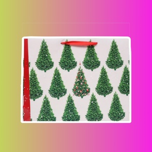 Пакет подарочный "Ёлочки", ХL  