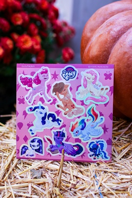 Авторский стикерпак Stickerpachechnaya x Elevtheria. My Little Pony