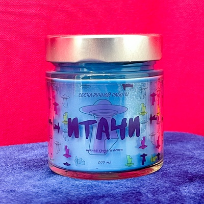 Ароматическая свеча by Stickerpachechnaya, 200 мл (Итачи: Наруто)