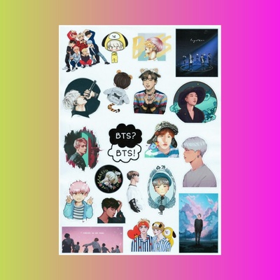 Стикерпак BTS, А4