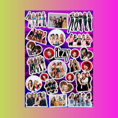 Стикерпак Itzy, А4