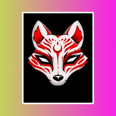 Сумка-шопер "Маска Кицунэ"