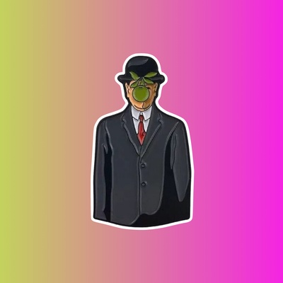 Пин "Сын человеческий: Магритт"