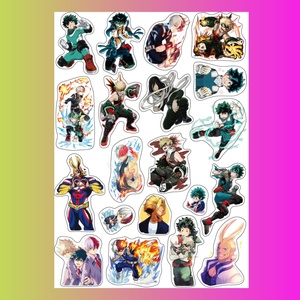 Стикерпак Моя геройская академия, А4