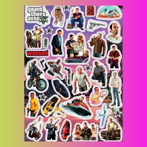 Стикерпак GTA 5, А4
