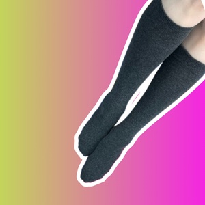 Чулки тёмно-серые