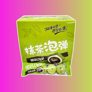 Маршмеллоу в пудре матча COTTON CANDY с начинкой из темного шоколада 22гр