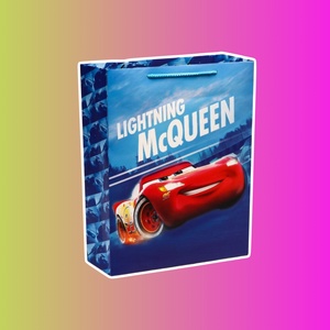 Пакет подарочный, "Молния 95", Тачки															