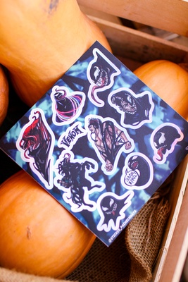 Авторский стикерпак Stickerpachechnaya x NIAR_O. Веном