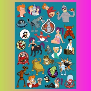 Стикерпак Футурама, А4