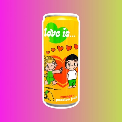 Газированный напиток Love Is со вкусом манго и маракуйи, 330 мл