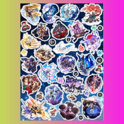 Стикерпак Honkai Star Rail, А4