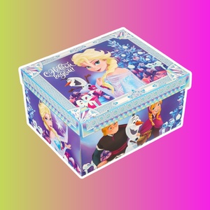 Коробка складная, с крышкой, "С Новым годом", Холодное сердце