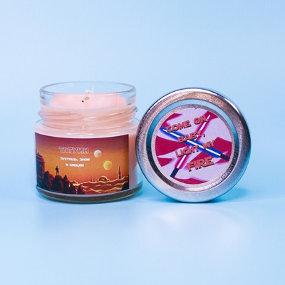 Ароматическая свеча by Stickerpachechnaya x  Elevtheria. Планеты Star Wars. 100 мл