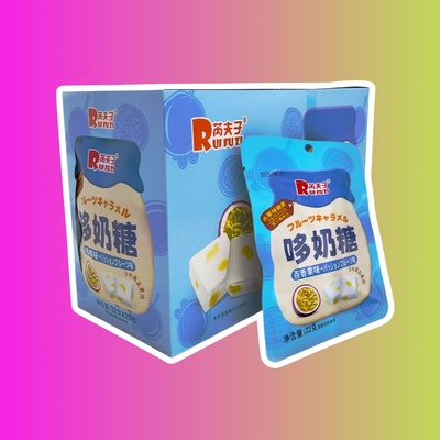 Жевательные конфеты "Soft Toffee" RUIFUZI с кусочками маракуйи, 22 гр