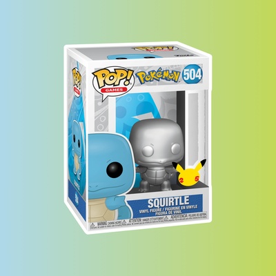 Фигурка Funko POP! Games Pokemon Squirtle Silver (MT) (504)