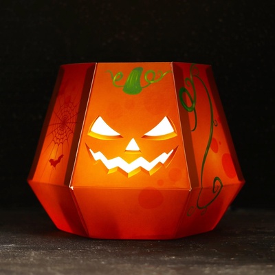 Свеча «Тыква» в картонной основе