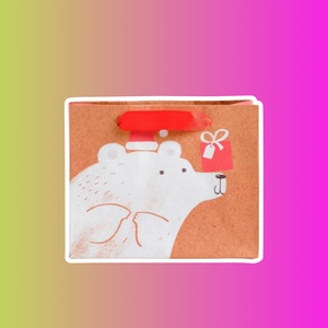 Пакет крафтовый вертикальный «Подарок для тебя», MS