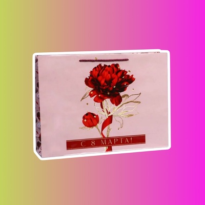 Пакет ламинированный горизонтальный «Яркая весна», L