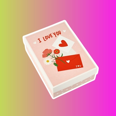 Коробка складная «Любовное письмо»