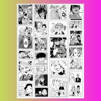 Стикерпак: Семья шпиона, манга, А4
