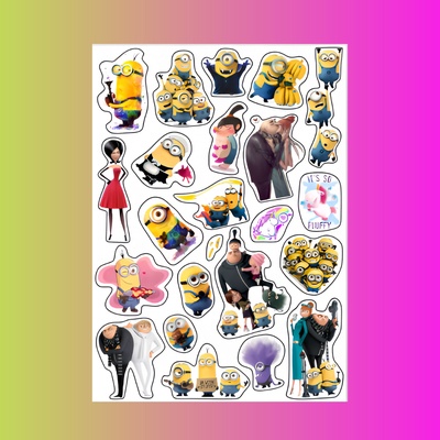 Стикерпак Миньоны, А4