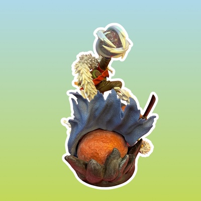 Фигурка "Джирайя: Наруто" на жабе, 39 см