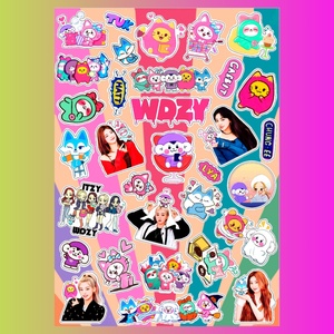 Стикерпак Itzy WDZY, А4