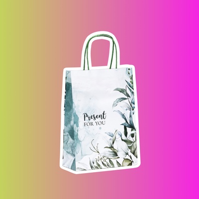 Пакет подарочный крафт «Для тебя», голубой