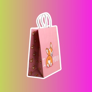 Пакет подарочный «I love you»