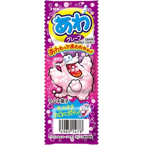 Шипучие конфеты со вкусом винограда Bubble Candy Cola Coris, 7,2г, Япония