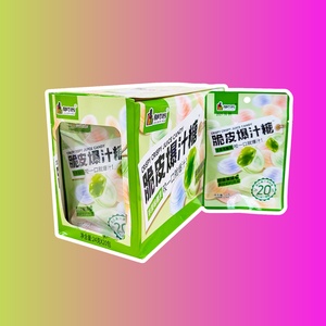 Леденцы с жидкой начинкой Dushike (Hongtai Kee Food) со вкусом зеленого яблока 24гр